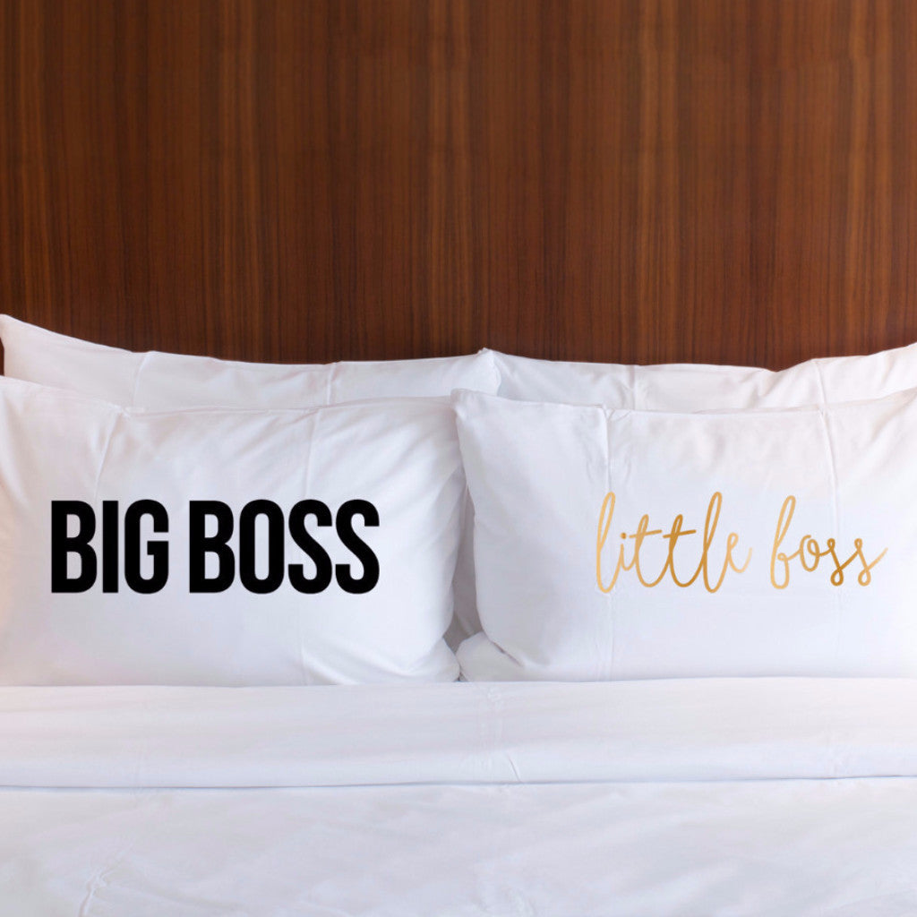 Big Boss, Little Boss Pillowcase Set