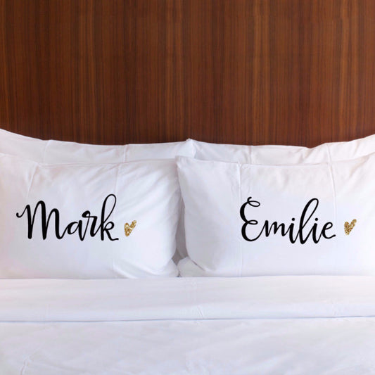 Personalized Name Pillowcases Set