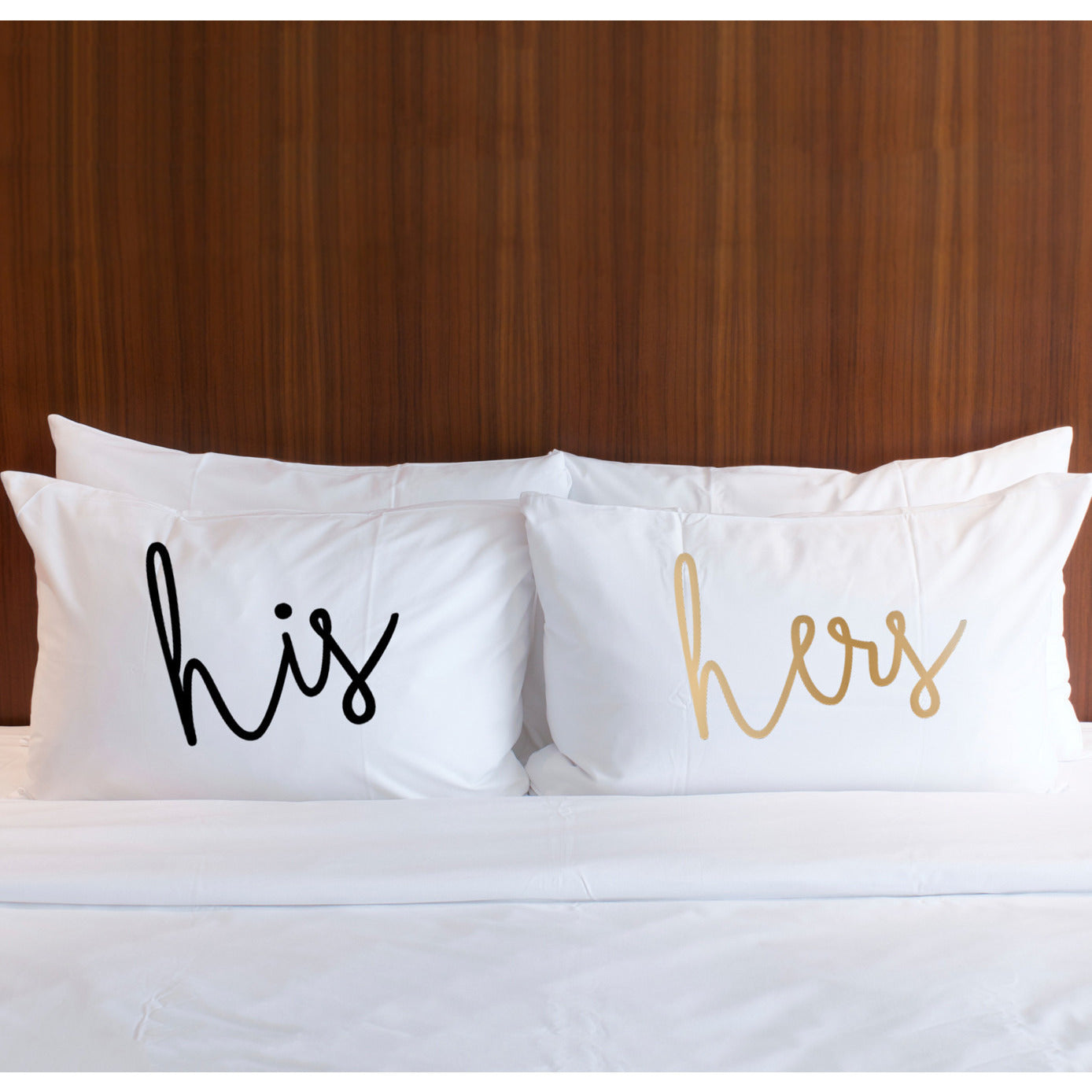 "his, hers" Pillowcases Wedding Gift for Couple - Wedding Decor Gifts