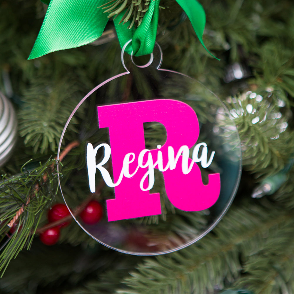Ornament Personalized Name and Letter