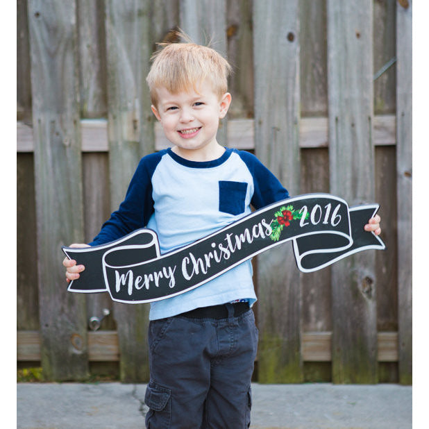 Merry Christmas Sign & Photo Prop - Wedding Decor Gifts