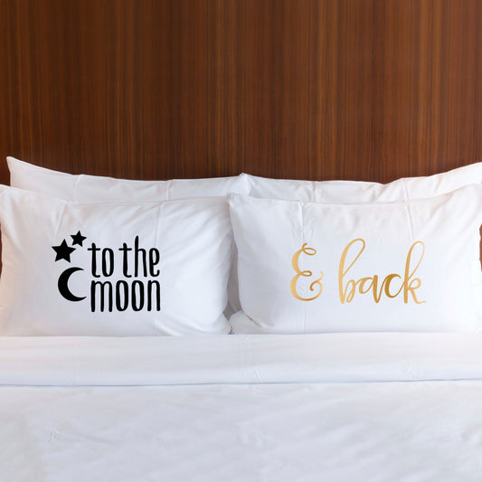 "To the Moon, & Back" Pillowcases Set