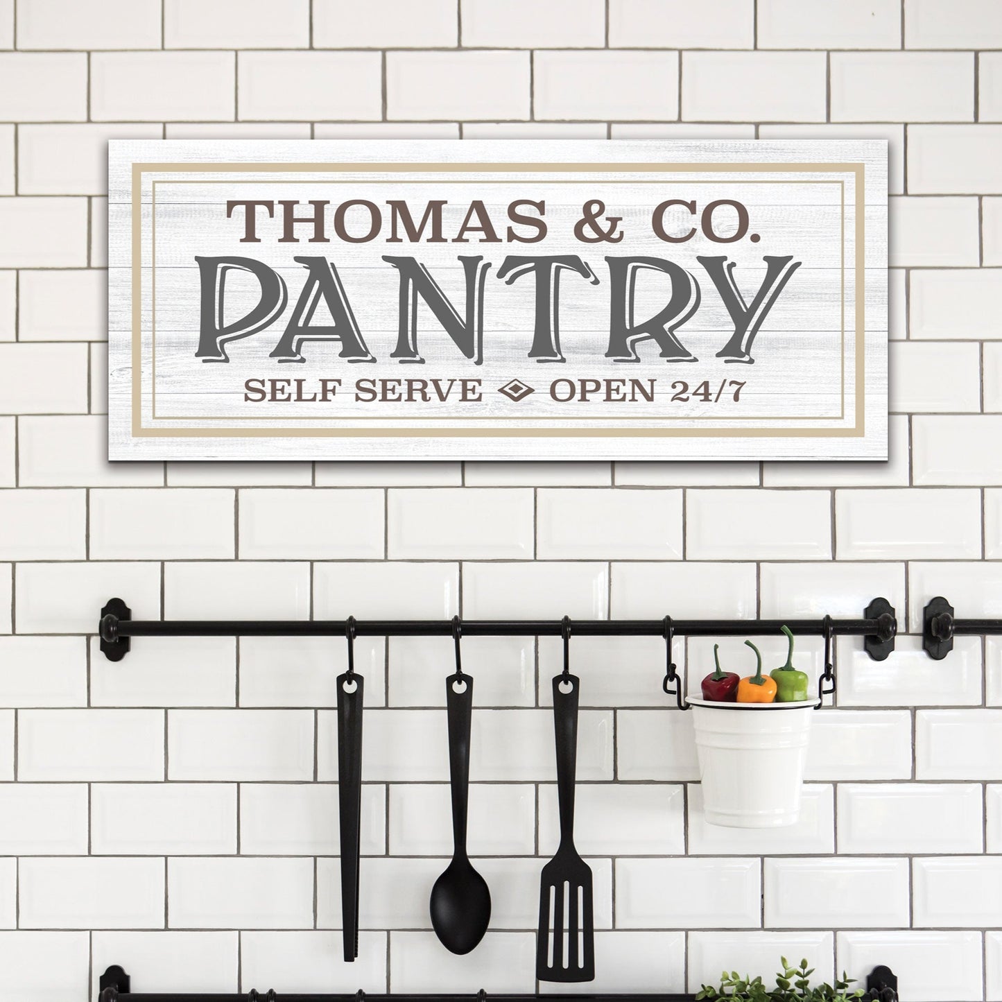Pantry Sign Metal Wall Decoration – Simply Royal Design