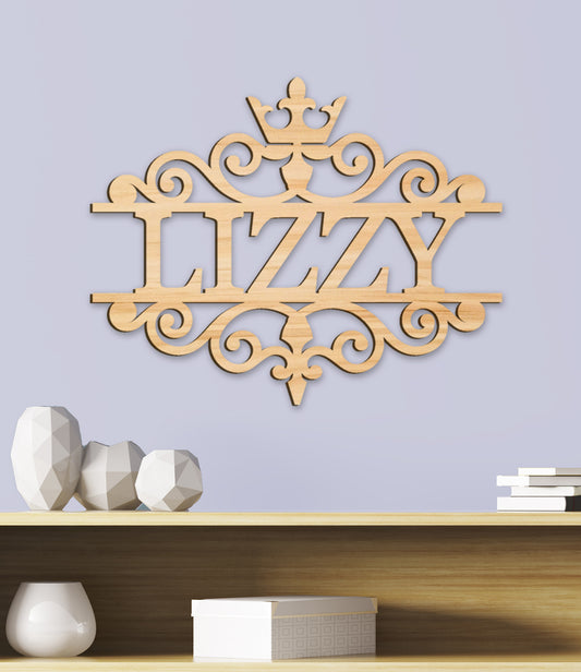 Pretty Flourish Name Sign