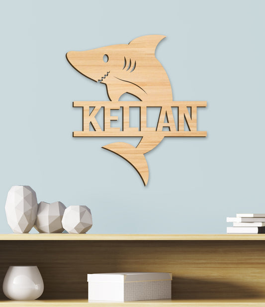 Shark Name Sign