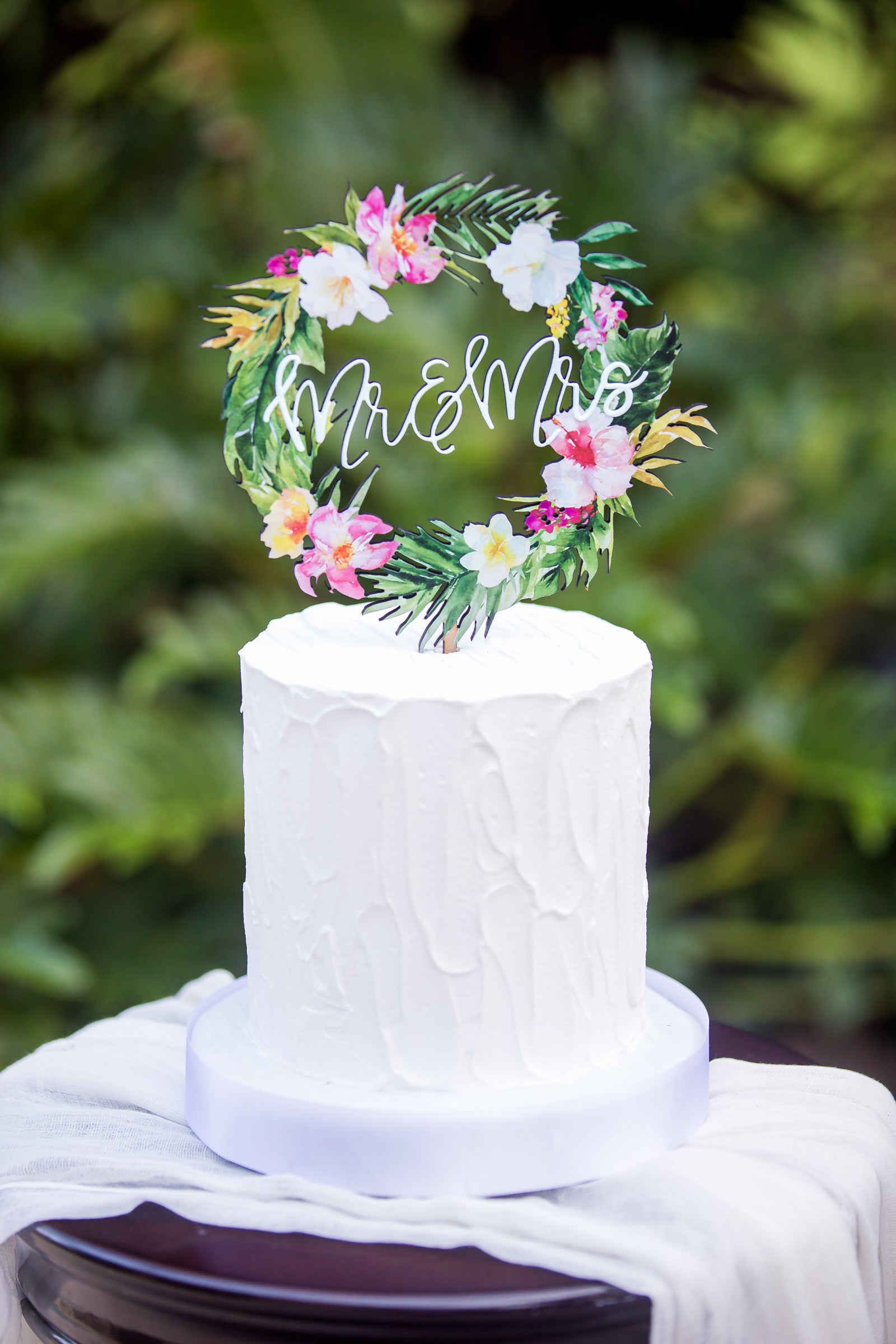 Tropical Wedding Cake Topper - Wedding Decor Gifts