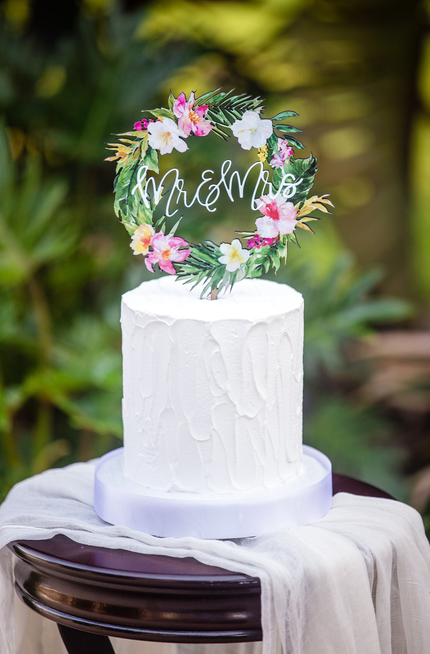 Tropical Wedding Cake Topper - Wedding Decor Gifts