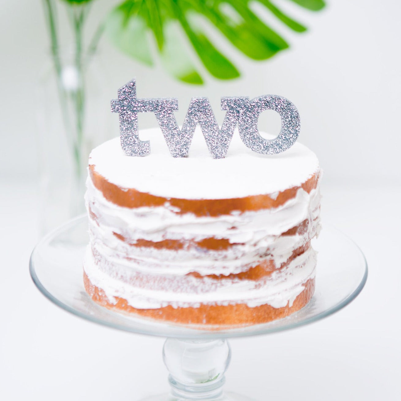 "Two" Cake Topper for Second Birthday - Wedding Decor Gifts