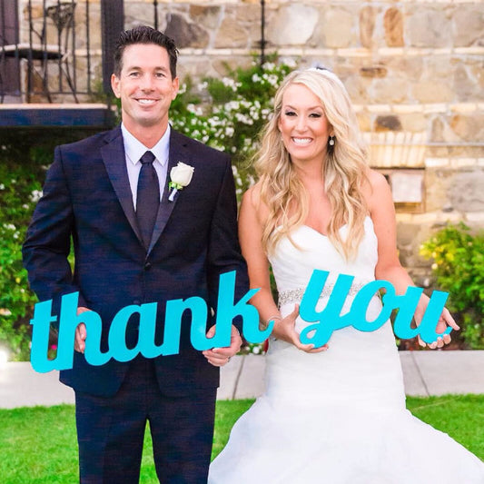 "Thank You" Wedding Sign - Wedding Decor Gifts