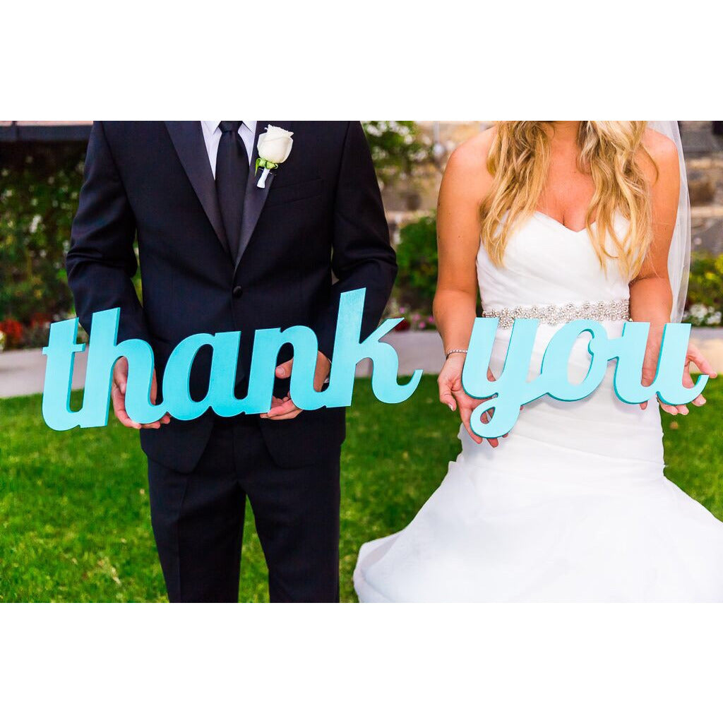 "Thank You" Wedding Sign - Wedding Decor Gifts