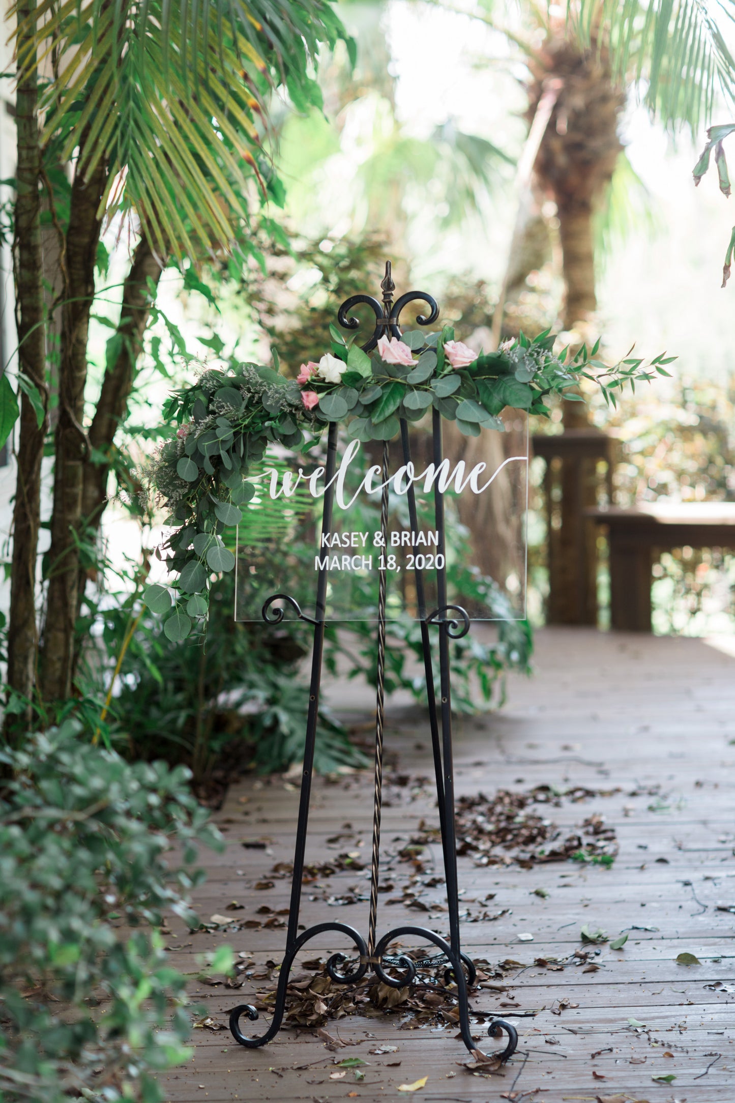 Clear Welcome Sign - Wedding Decor Gifts