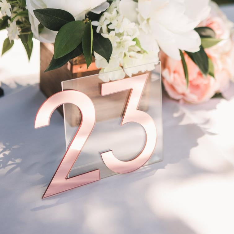 NEW Mirror Table Numbers - Wedding Decor Gifts
