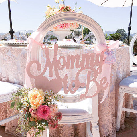 Baby Shower Chair Sign "Mommy to Be" - Wedding Decor Gifts