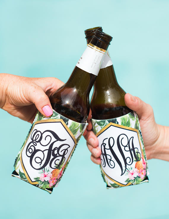 Bridal Party Tropical Drink Koozies