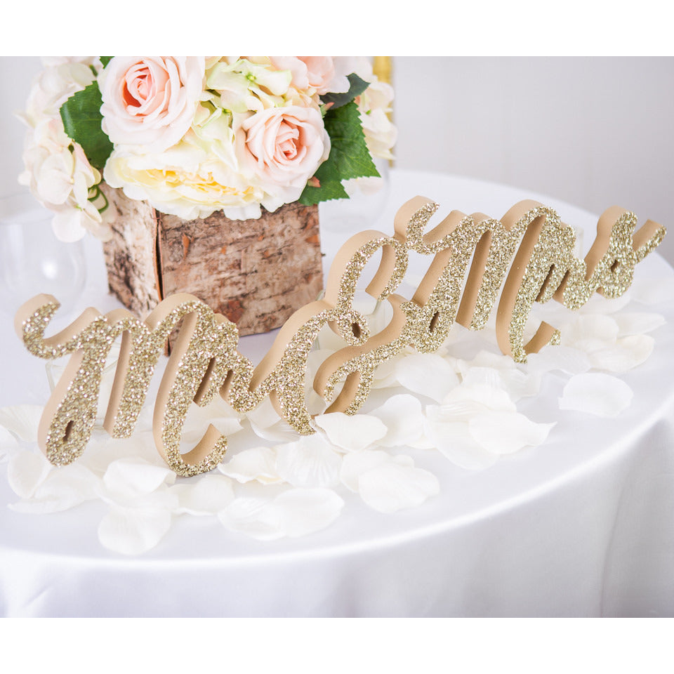Connected Mr & Mrs Table Sign - Wedding Decor Gifts