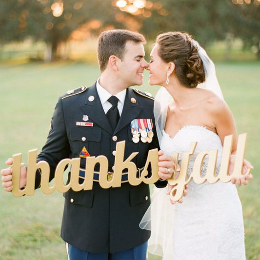 "Thanks Y'all" Sign Wedding Photo Prop - Wedding Decor Gifts